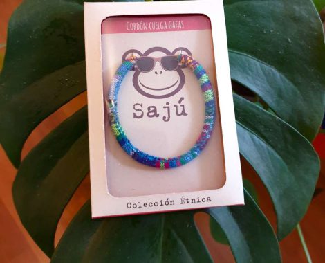 Bahia Solano glasses straps ethnic colors portagafas tonos azules 2
